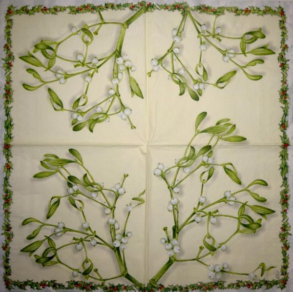 192 Weihnachten Blumen - 3-lagig -. Ihr